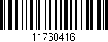 Código de barras (EAN, GTIN, SKU, ISBN): '11760416'