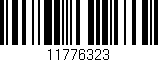 Código de barras (EAN, GTIN, SKU, ISBN): '11776323'