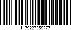 Código de barras (EAN, GTIN, SKU, ISBN): '1179227059777'
