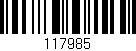 Código de barras (EAN, GTIN, SKU, ISBN): '117985'
