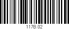 Código de barras (EAN, GTIN, SKU, ISBN): '117B.02'