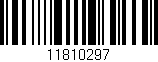 Código de barras (EAN, GTIN, SKU, ISBN): '11810297'