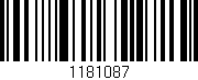 Código de barras (EAN, GTIN, SKU, ISBN): '1181087'