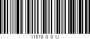 Código de barras (EAN, GTIN, SKU, ISBN): '11818_0_0_U'
