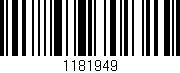 Código de barras (EAN, GTIN, SKU, ISBN): '1181949'