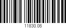 Código de barras (EAN, GTIN, SKU, ISBN): '11830.06'
