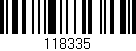 Código de barras (EAN, GTIN, SKU, ISBN): '118335'