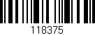 Código de barras (EAN, GTIN, SKU, ISBN): '118375'