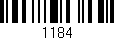 Código de barras (EAN, GTIN, SKU, ISBN): '1184'