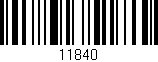 Código de barras (EAN, GTIN, SKU, ISBN): '11840'