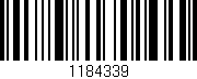 Código de barras (EAN, GTIN, SKU, ISBN): '1184339'