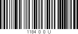 Código de barras (EAN, GTIN, SKU, ISBN): '1184_0_0_U'