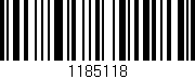 Código de barras (EAN, GTIN, SKU, ISBN): '1185118'