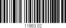 Código de barras (EAN, GTIN, SKU, ISBN): '11863.02'