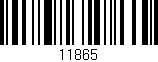 Código de barras (EAN, GTIN, SKU, ISBN): '11865'