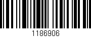 Código de barras (EAN, GTIN, SKU, ISBN): '1186906'