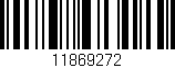 Código de barras (EAN, GTIN, SKU, ISBN): '11869272'