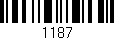 Código de barras (EAN, GTIN, SKU, ISBN): '1187'