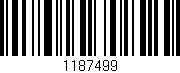 Código de barras (EAN, GTIN, SKU, ISBN): '1187499'