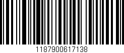 Código de barras (EAN, GTIN, SKU, ISBN): '1187900617138'