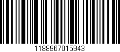 Código de barras (EAN, GTIN, SKU, ISBN): '1188967015943'