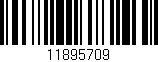 Código de barras (EAN, GTIN, SKU, ISBN): '11895709'