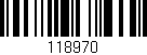 Código de barras (EAN, GTIN, SKU, ISBN): '118970'