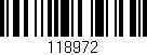 Código de barras (EAN, GTIN, SKU, ISBN): '118972'
