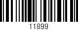 Código de barras (EAN, GTIN, SKU, ISBN): '11899'