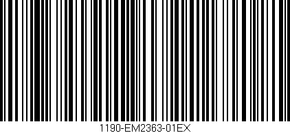 Código de barras (EAN, GTIN, SKU, ISBN): '1190-EM2363-01EX'