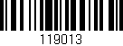 Código de barras (EAN, GTIN, SKU, ISBN): '119013'