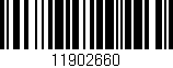 Código de barras (EAN, GTIN, SKU, ISBN): '11902660'