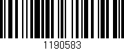 Código de barras (EAN, GTIN, SKU, ISBN): '1190583'