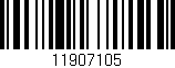 Código de barras (EAN, GTIN, SKU, ISBN): '11907105'
