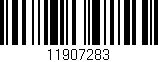Código de barras (EAN, GTIN, SKU, ISBN): '11907283'