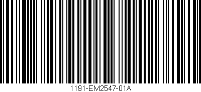 Código de barras (EAN, GTIN, SKU, ISBN): '1191-EM2547-01A'