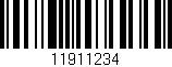 Código de barras (EAN, GTIN, SKU, ISBN): '11911234'