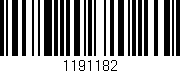 Código de barras (EAN, GTIN, SKU, ISBN): '1191182'