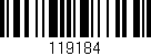 Código de barras (EAN, GTIN, SKU, ISBN): '119184'