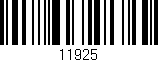 Código de barras (EAN, GTIN, SKU, ISBN): '11925'