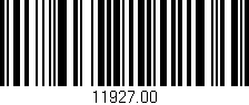 Código de barras (EAN, GTIN, SKU, ISBN): '11927.00'