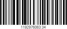 Código de barras (EAN, GTIN, SKU, ISBN): '1192976063.34'
