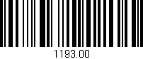 Código de barras (EAN, GTIN, SKU, ISBN): '1193.00'