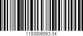 Código de barras (EAN, GTIN, SKU, ISBN): '1193008063.34'