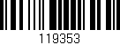 Código de barras (EAN, GTIN, SKU, ISBN): '119353'