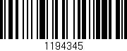 Código de barras (EAN, GTIN, SKU, ISBN): '1194345'