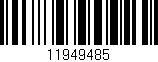 Código de barras (EAN, GTIN, SKU, ISBN): '11949485'