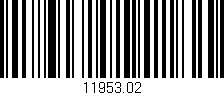 Código de barras (EAN, GTIN, SKU, ISBN): '11953.02'
