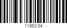 Código de barras (EAN, GTIN, SKU, ISBN): '11953.04'