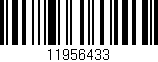 Código de barras (EAN, GTIN, SKU, ISBN): '11956433'